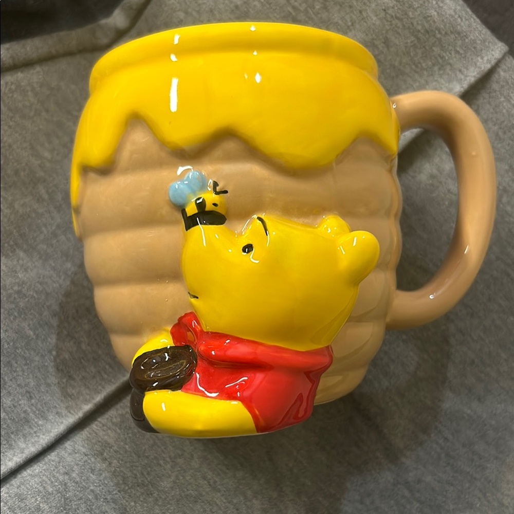 Disney Yellow and Tan Winnie the Pooh Mug